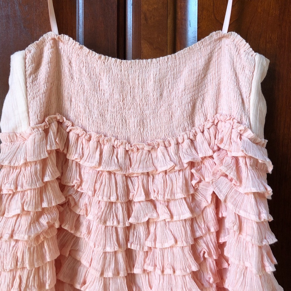 J Crew light pink Strapless Dress. Size Medium. - Picture 4 of 6
